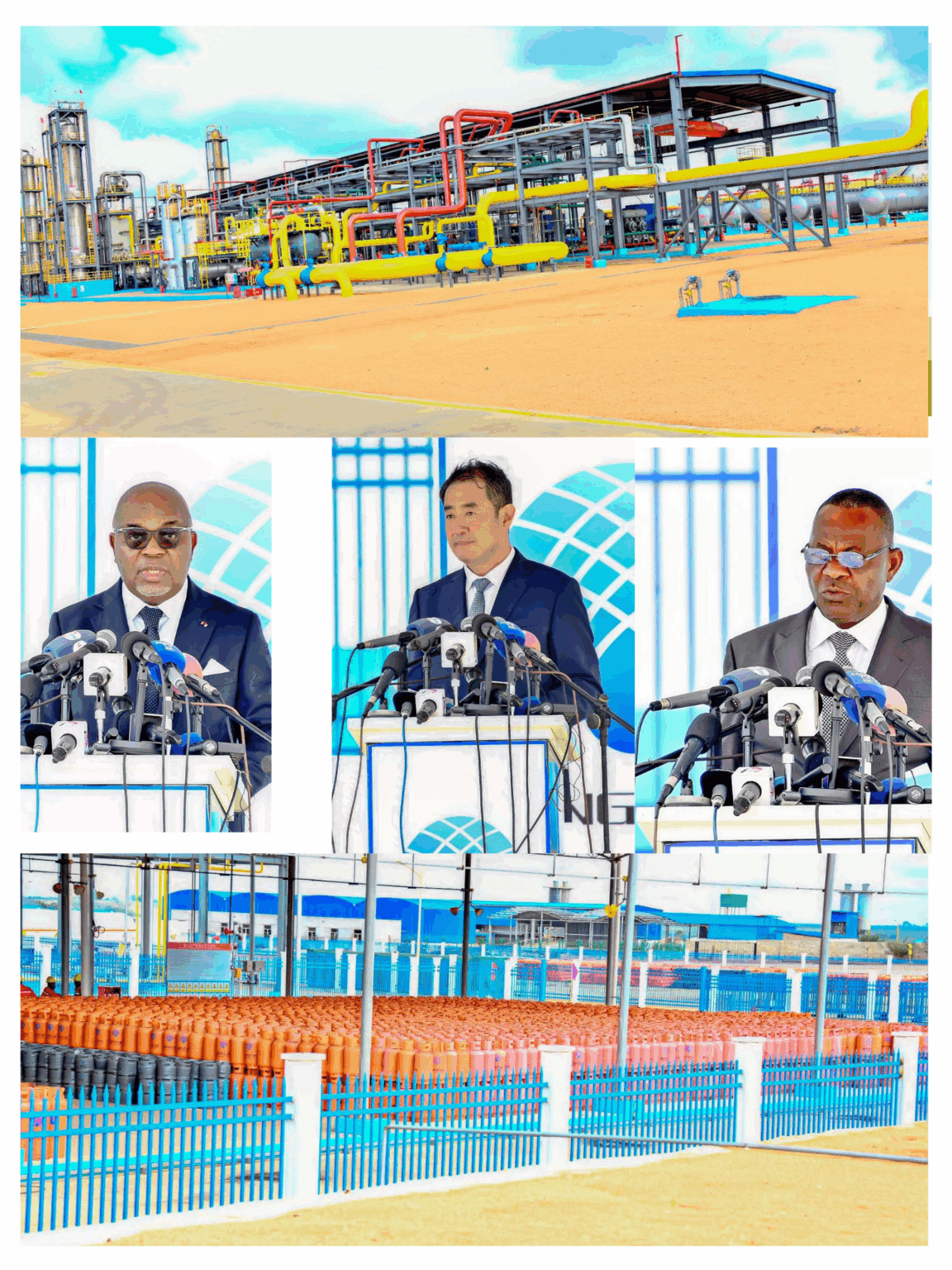 Inauguration de l'usine de valorisation de Gaz associé de la Société Wing Wah E&P.