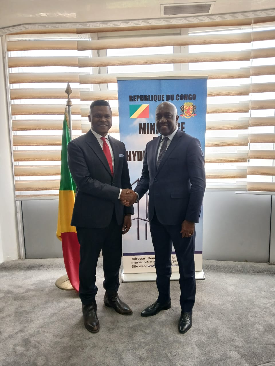 Mr le ministre Stev Simplice Onanga, et la Chambre africaine de l'énergie